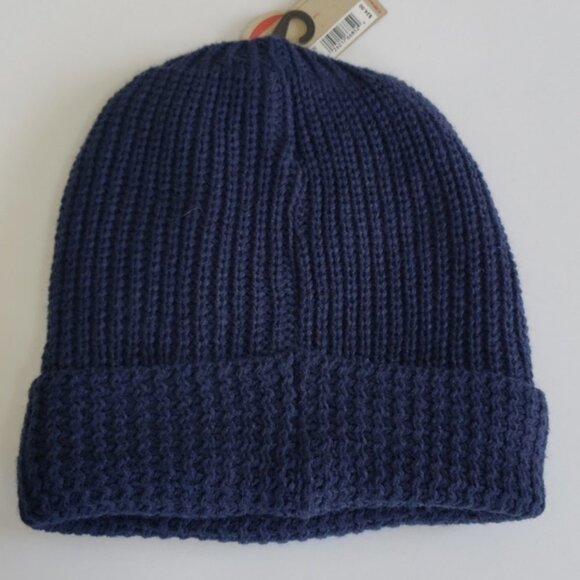 Levi's Cuff Faux Fur Lined Beanie Navy - Picture 3 of 4